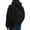 Black, variant on Womens Hooded Sweatshirt with Unique Backpack Design Casual Solid Jackets Warn Fall Winter Outdoor Daily Wear Full Zip Hoodies for Women Black M