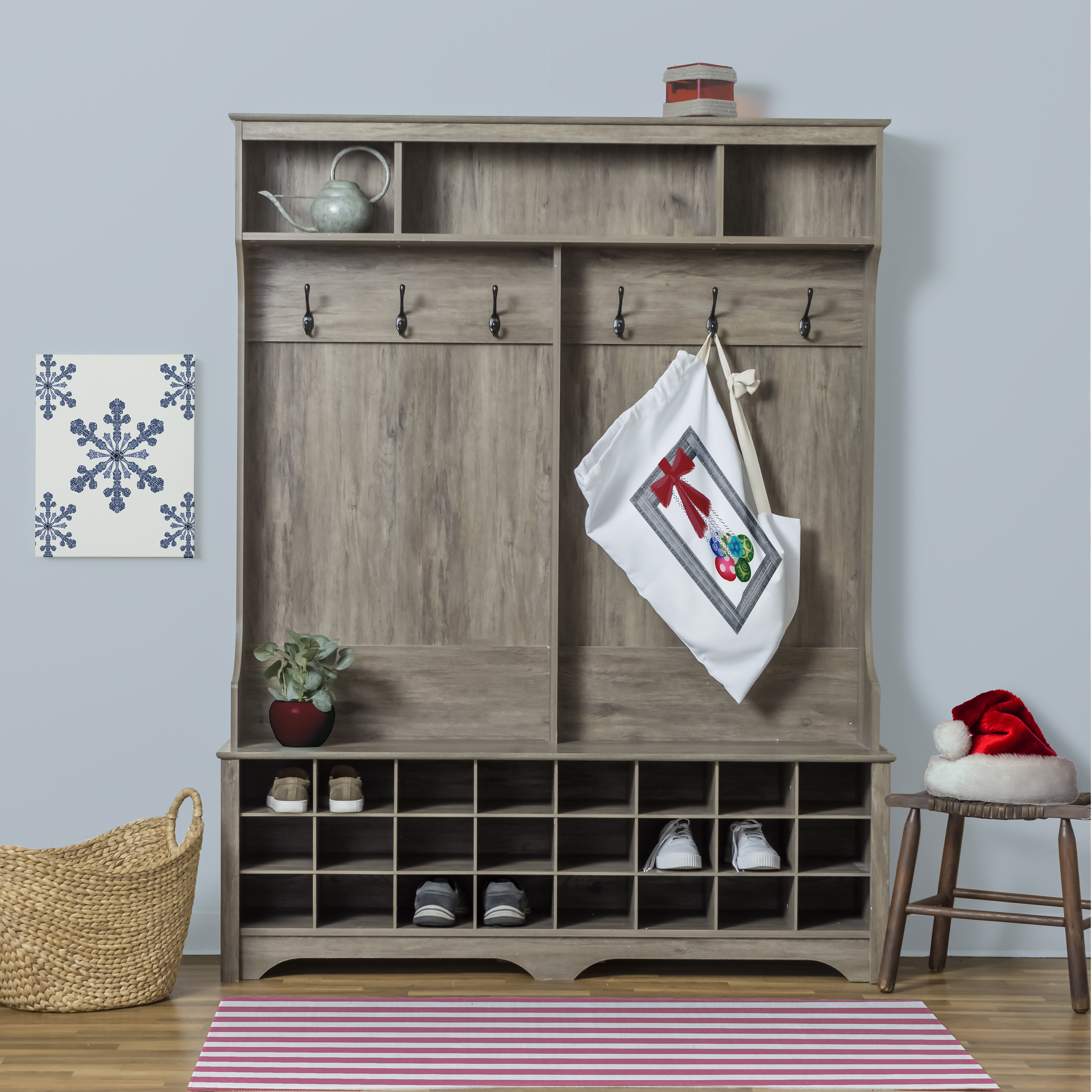 Simply Daisy Frame It Up 28 x 36 in Grey Laundry Bag