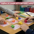 thumbnail image 6 of 4E's Novelty 24 Pack Valentines Cards with Popping Eye Animals,  Pop Out Eyes Squeeze Toy Keychain with Cards, 6 of 8