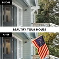 thumbnail image 3 of G128 Combo Pack: 5 Ft Tangle Free Aluminum Spinning Flagpole (Silver) & Bennington 76 Tea-Stained Flag 2x3 Ft, ToughWeave Pro Series Embroidered 420D Polyester | Pole with Flag Included, 3 of 9