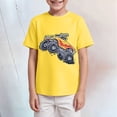thumbnail image 2 of Hessimy Toddler Boy Shirts Car T-Shirt for Boys Graphic Tees Little Kids Summer Short Sleeve Cotton Tops,Car Print(Yellow,7-8 Years), 2 of 4