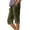 Army Green, variant on Y-Sunset Women’s Cotton Linen Bermuda Shorts, High Waist Loose Straight Leg Shorts with Ruffle Hem and Pockets, Casual Summer Beach Wear Everyday Loungewear(Red/L)