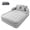 Grey, variant on Air Mattress, Queen Airbed with Headboard, Airbed Inflatable Couch with Pump, For Guest Home Camping Travel, Grey