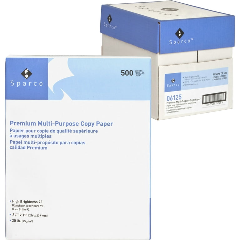 Sparco Laser Print Copy & Multipurpose Paper - 8 1/2 in x 11 in - Blue