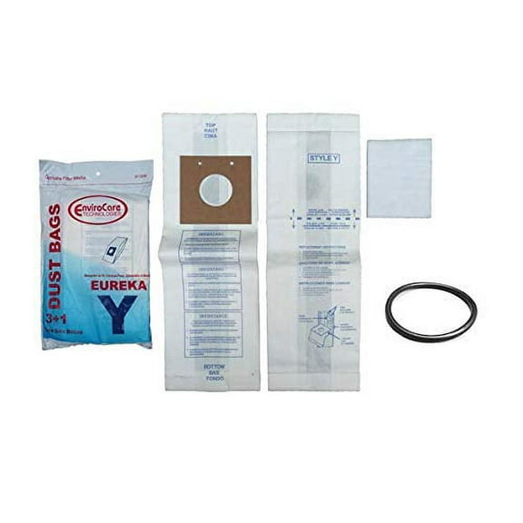 Replacement Part For Eureka Sanitaire Vacuum Cleaner 311SW Three Paper Bags with 30563B One Rounded Belt for Model C6446AT