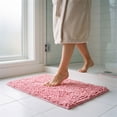 thumbnail image 6 of Chenille Bathroom Mat Absorbent Non Slip Bath Vermilion 16x24 Inch Warm Tone Southwest Style, 6 of 6