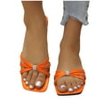 thumbnail image 4 of Hoshose Women Sandals Square Toe Casual Summer Beach Sandals Plus Size, 4 of 9