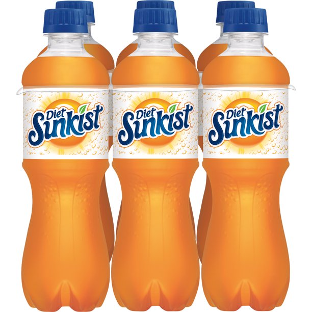 Sunkist Diet Orange Soda, 16 Fl. Oz., 6 Count - Walmart.com - Walmart.com