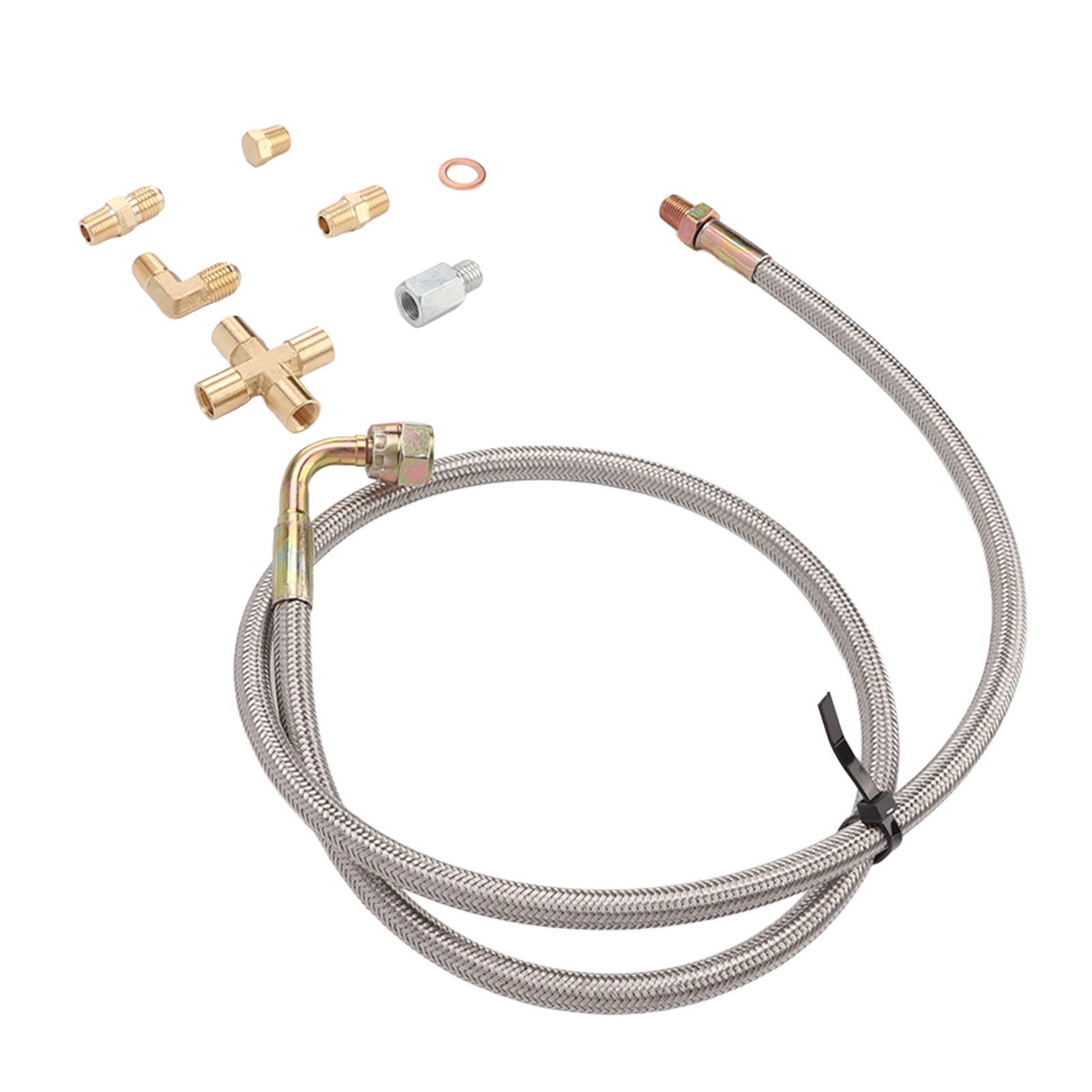 Spptty Turbo Oil Return Line Kit,Turbo Oil Line Kit,Turbo Oil Feed Line