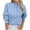 Blue, variant on Essentials Women's Sweater Knit Solid Long Sleeve Half High Collar Thermal Cozy Sweaters