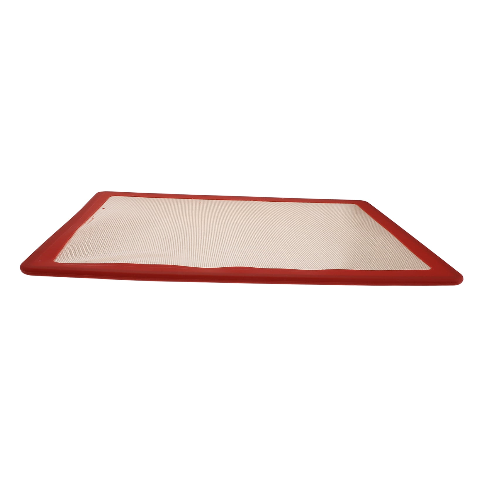 OUNONA Red Silicone Oven Mat Nonstick Baking Mat for Bread, Cake, Pizza, Pastry, and Cooking Use