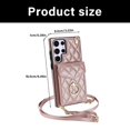 thumbnail image 5 of Cover for S23/S24/S25 Ultra Rings Stand Case with Card Slot Holder and Crossbody Belt Wallet Case, 5 of 13