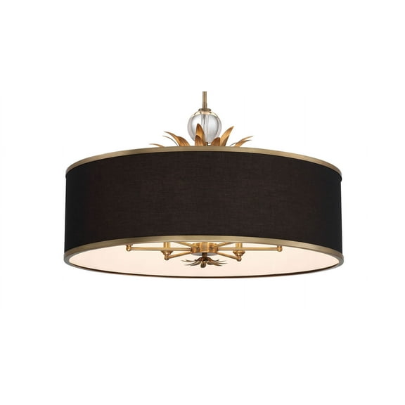 Minka Lavery 4586 Caprio 6 Light 33" Wide Multi Light Pendant - Natural Brushed Brass