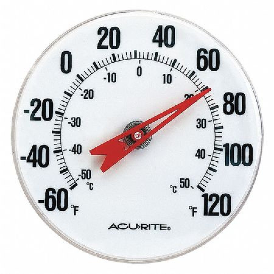ACURITE 00346A2 Analog Thermometer,5" Dial Size