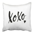 thumbnail image 1 of RYLABLUE Xoxo Phrase With Sketch Heart Ink Lettering Design Grunge Brush Calligraphy Romantic Pillowcase 16x16 inch, 1 of 1