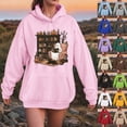 thumbnail image 4 of Godom Hoodies for Women Fleece Hooded Sweatshirts Oversized Pullover Long Sleeve Ladies Tops with Pocket Womens Sweatshirt, 4 of 6