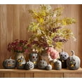 thumbnail image 4 of Citrouille Artisanale Faite à la Main avec Détails Sculptés, Décoration Automne & Halloween 2025, Terre Cuite Naturelle, 9.5 Pouces, 4 of 14