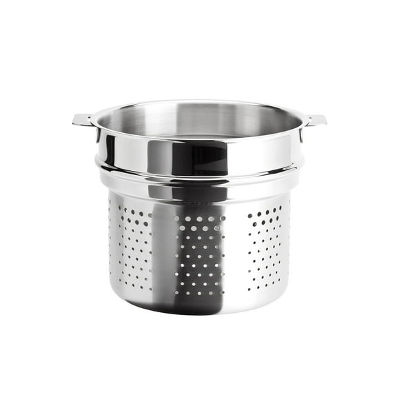 Cristel Multiply 18/10 Stainless Steel Pasta Insert with Removable Handles, 6.9 Quart