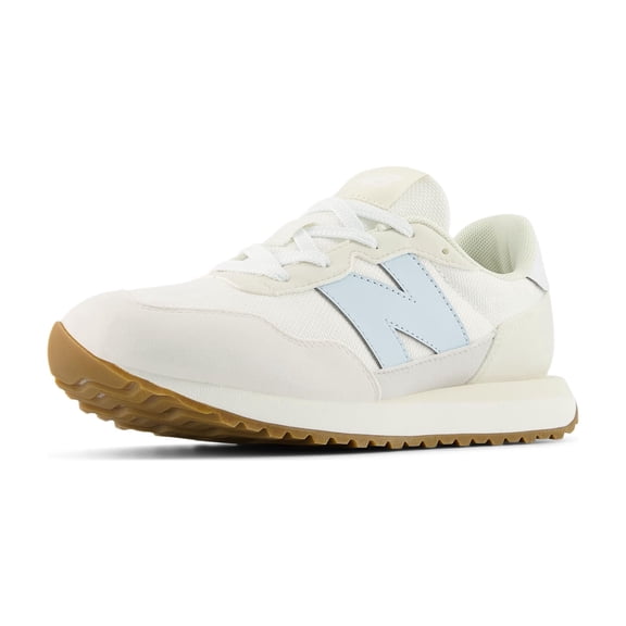New Balance Kid's 237 V1 Lace-Up Sneaker, Frosted Glass/Sea Salt, 7 M Big Kid