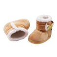 thumbnail image 2 of Newborn Baby Girl Plush Snow Booties Keep Warm Shoes Non-Slip Sneaker Walking Soft-Soled Breathable Heart Wings First Walkers, 2 of 4