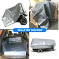 thumbnail image 3 of 6' x 8' - Hercules Tent Shelter Tarp Cover Waterproof Tarpaulin Plastic Tarp Protection Sheet for Contractors, Campers,, 3 of 7