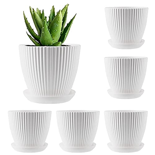 indoor and outdoor use Details about   Ceramic Flower Pots 
