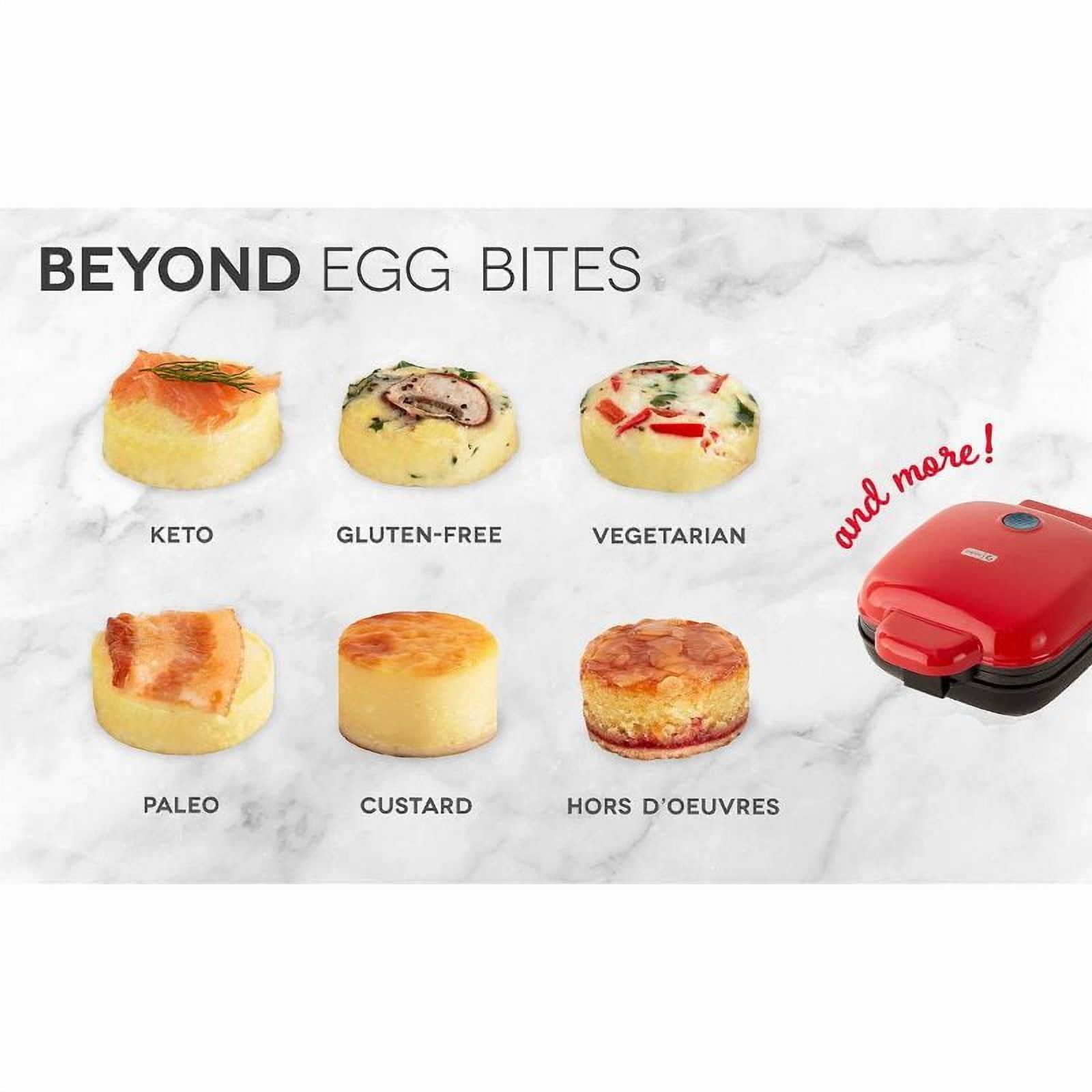 Egg Bite Maker - Aqua: 4-Egg Cooker, Electric Egg Cooker, Dishwasher-Safe Parts, 420W, Aluminum & Plastic