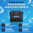 thumbnail image 2 of Igloo BMX 25 Quart Ice Chest Cooler with Cool Riser Technology, Rugged Blue, 2 of 12