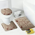 thumbnail image 2 of RKSupls 4PCS Christmas Shower Curtain Sets, Christmas Tree Star Signs Shower Curtain Set, Christmas Bathroom Sets with Non-Slip Rugs, Toilet Lid Cover and Bath Mat with Hooks, 2 of 6