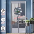 thumbnail image 3 of Magic Mesh Magnetic Mosquito Screen Door Net Curtain with Magnets Reinforced Polyester Mesh Dustproof & Insect Proof, 3 of 8
