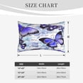 thumbnail image 4 of Goofa Butterflies Pattern Pillow Case – Plush & Soft Cushion Cover, Hypoallergenic Throw Pillow Case for Comfortable Sleep with Envelope Closure-16"x24", 4 of 6