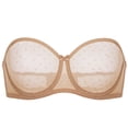 thumbnail image 1 of Sostén DOBREVA 34D Sin Tirantes Transparente Sin Relleno con Aros Talla Grande, 1 of 5