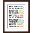 thumbnail image 2 of Watch Your Thoughts Colorful, Framed Art Print Wall Art Sold by Art.Com, 2 of 6