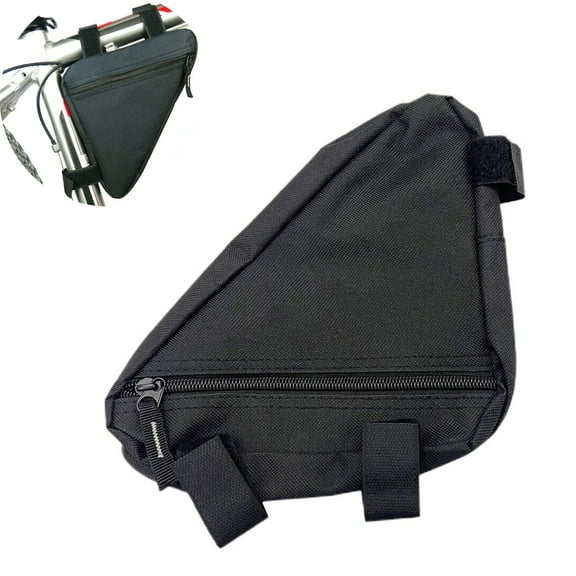 INTBUYING Bicycle Triangle Storage Bag Portable Bike Beam Triangle Pouch Zipper Style