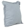 thumbnail image 5 of Ox Bay Bennett 20" x 20" Fringed Gray Cotton Adult Decorative Throw Pillow, 5 of 12