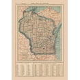 thumbnail image 2 of Poates 14x18 Gold Ornate Wood Framed with Double Matting Museum Art Print Titled - Wisconsin - Poates 1921, 2 of 4