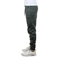 thumbnail image 3 of Men's Slim-Fit Marled Fleece Joggers With Zipper Side Pockets (Sizes, S to 2XL), 3 of 9