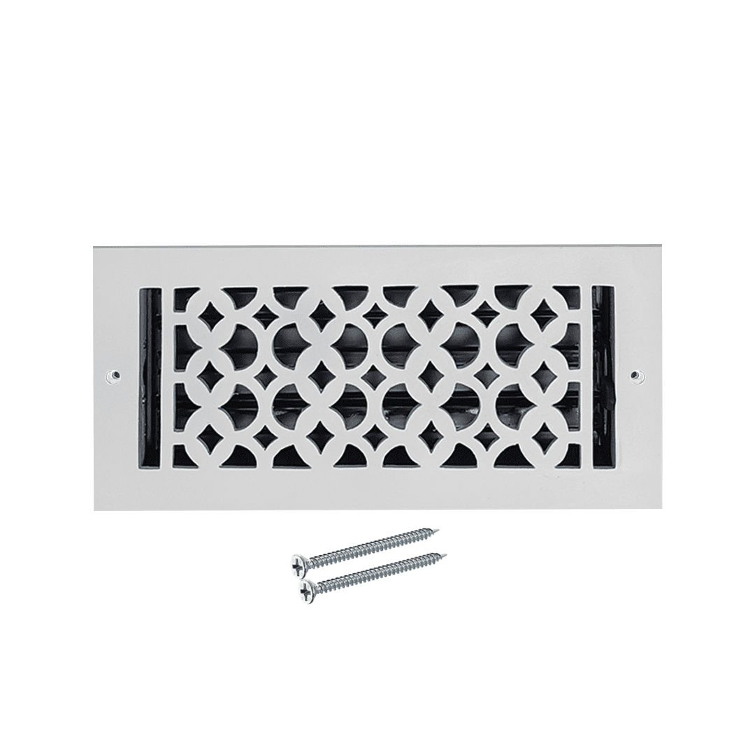 Prima Decorative Hardware Cast Aluminum Floor Register 4″ X 10″ VR-100 ...