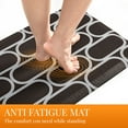 thumbnail image 3 of ZOPZO Kitchen Mat Comfort Support with Non Slip PVC Floor Rug, Chocolate, 17 x 40, Cushioned Support, and Low Maintenance Surface, 3 of 9