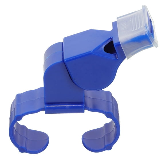 TABLZONE Blue ABS Loud Sound Finger Ring Whistle for Referees and Coaches