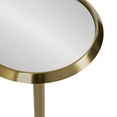 thumbnail image 5 of Kate and Laurel Sanzo Modern Pedestal Drink Table, 10 x 10 x 23, Antique Gold, Decorative End Table with Mirrored Tabletop for Use as Small Plant Stand or Cute Martini Table, 5 of 8