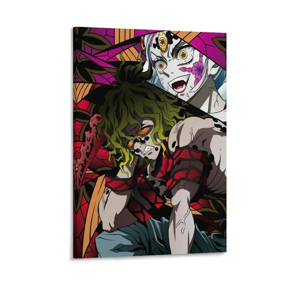 Gyutaro And Daki Poster Picture Print Canvas Poster Wall Paint Art Posters Decor Modern Home Artworks Gift 12x18inch(30x45cm)