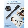 thumbnail image 6 of YOUSHARES Handheld Interview Microphone Holder for Hollyland Lark M2 - Iron Magnetic Slide Rail fits Hollyland Lark A1/MAX/150 & Rode/DJI Magnetic Lavalier Wireless Mics, 6 of 9