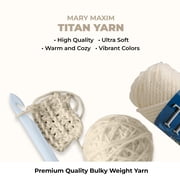 Mary Maxim Bulky Yarn, Weight 5 Chunky Yarn for Crocheting and Knitting - Cottonwood