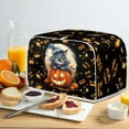thumbnail image 5 of ZUXONGSY Halloween Black Cat Toaster Cover 2 Slice Toaster Dust Cover Wide Slot Fingerprint Protection Pumpkin Compatible with Most 2-Slice Toasters Halloween Decor, 5 of 7