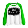 thumbnail image 4 of 2023 Mode pour Femmes Sweatshirt 50% de Réduction sur l'Autorisation T-shirt Imprimé Long Manches Blouse Col Rond Casual Tops Sweatshirt, 4 of 5
