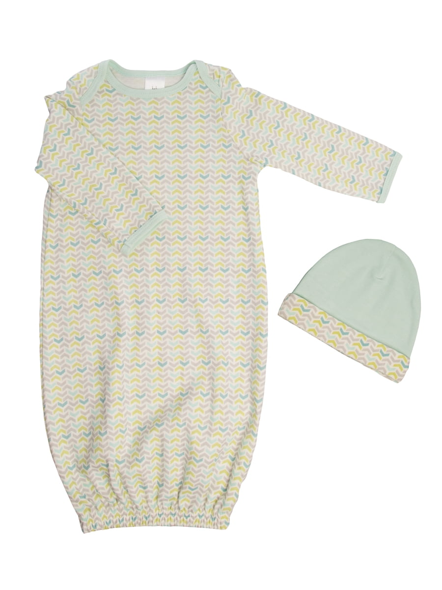 newborn sleeper and hat set