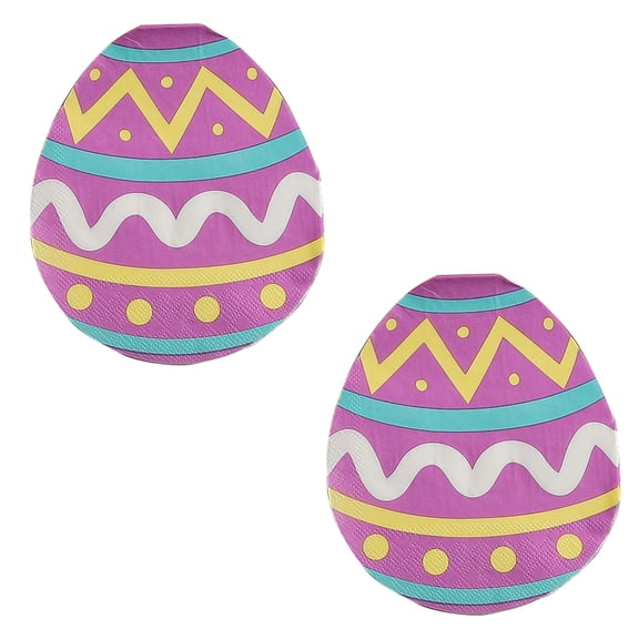 YYUZH Disposable Easter Egg Napkins, Colorful Paper Napkins for Party Gathering Home Dining Table Decor