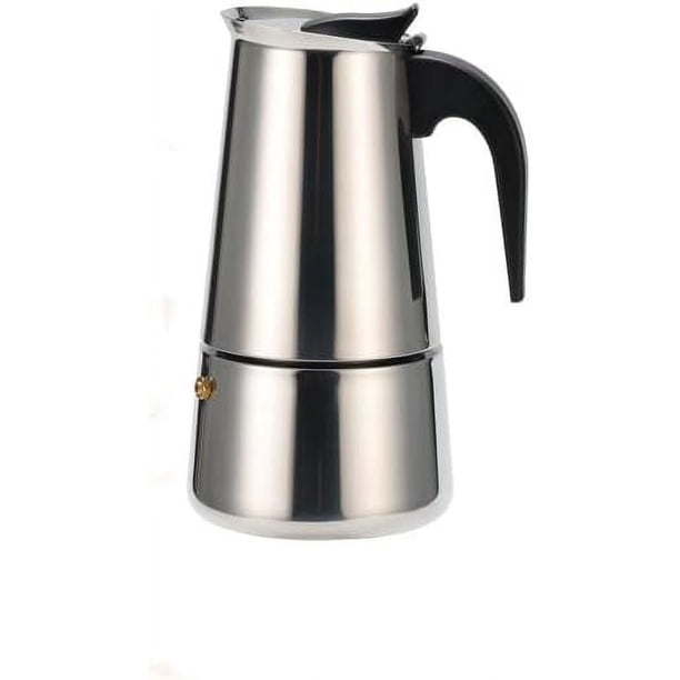 Cafetera espresso de estufa, cafetera moka de acero inoxidable, cafetera moka hecha a mano, 6 tazas, 9 tazas, 300ML, 450ML