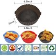 thumbnail image 2 of Silicone Air Fryer Liners, 3Pcs Air Fryer Liners Reusable Air Fryer Accessories Silicone Airfryer Liners Air Fryer Silicone Liner Replacement for Disp, 2 of 5